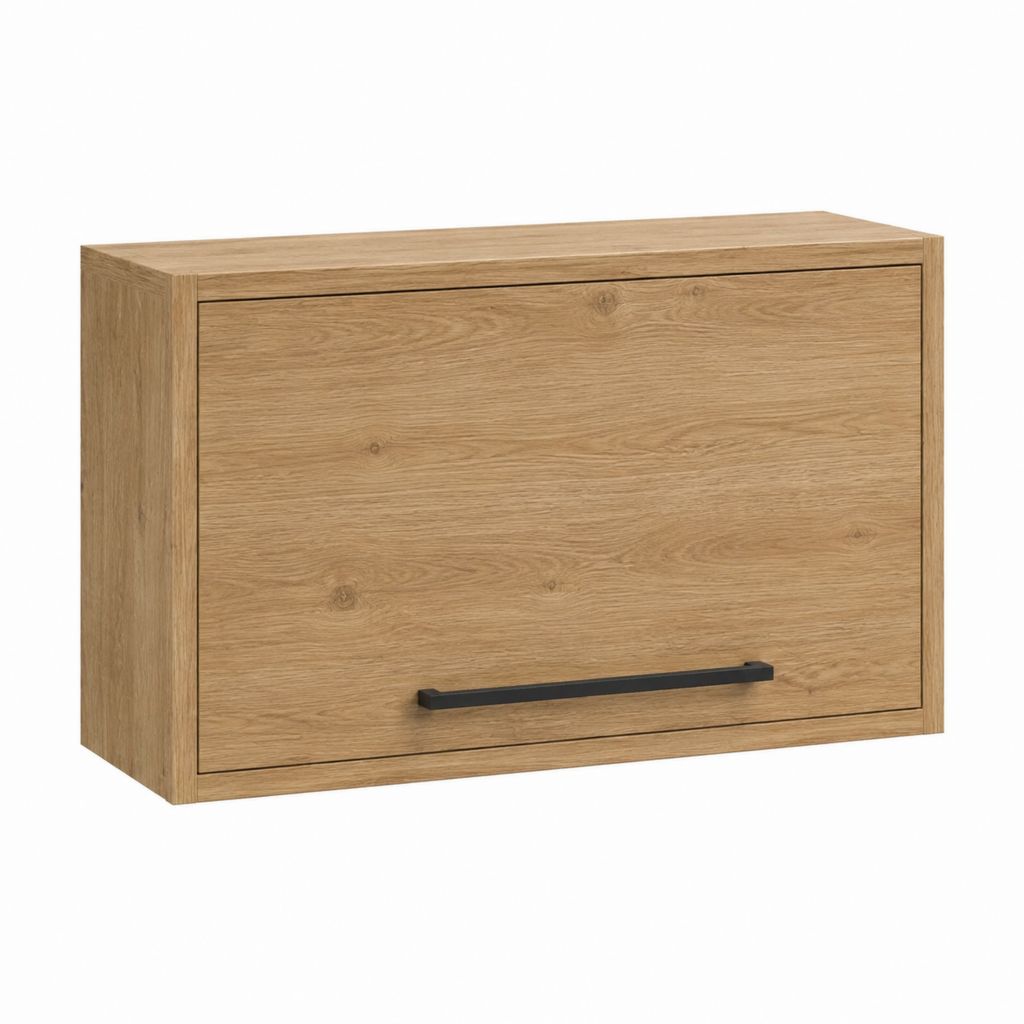 Küchenoberschrank mit Klapptür Eiche Natur Spanplatte rechteckig 80 x 35 x 60 cm