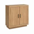 Sideboard 2 Türen Eichenoptik Spanplatte rechteckig 90 x 40 x 100 cm